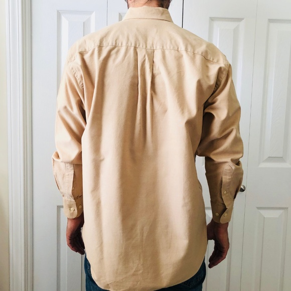 Nautica Tan Brown Vintage Oxford Shirt 15.5 32/33 - Picture 2 of 8